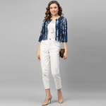 Women Printed Crop Shrug