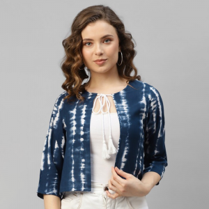 Women Printed Crop Shrug