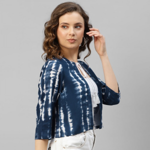 Women Printed Crop Shrug