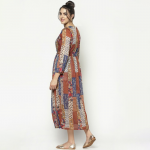 Women Multicoloured Printed Tie-Up Shrug