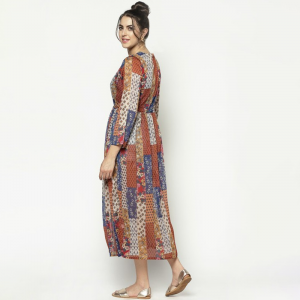 Women Multicoloured Printed Tie-Up Shrug